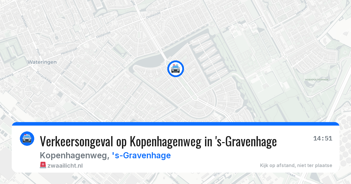Verkeersongeval op Kopenhagenweg in 's-Gravenhage — 2 jul 2026