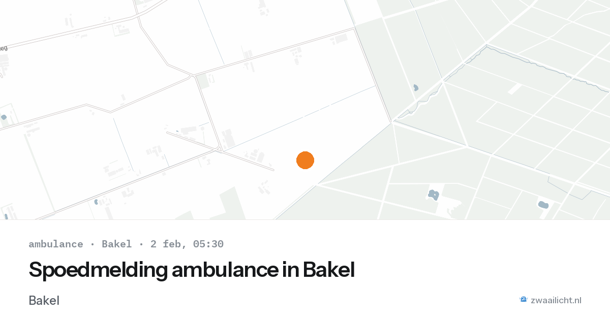 Spoedmelding ambulance in Bakel — 2 feb 2026