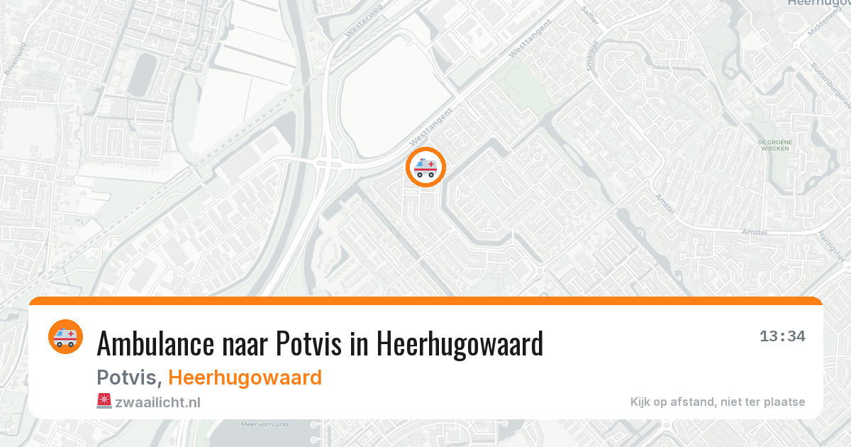 Ambulance naar Potvis in Heerhugowaard — 21 jul 2026