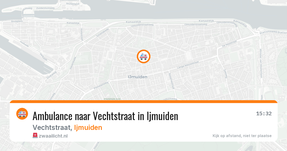Ambulance naar Vechtstraat in Ijmuiden — 21 mrt 2026