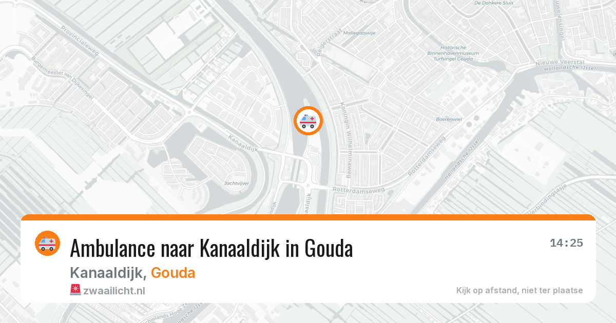 Ambulance naar Kanaaldijk in Gouda — 6 apr 2026
