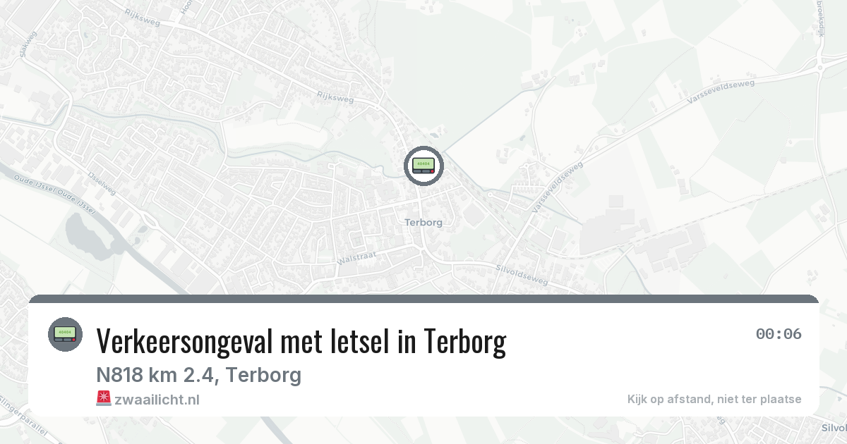 Verkeersongeval met letsel in Terborg — 4 jul 2026