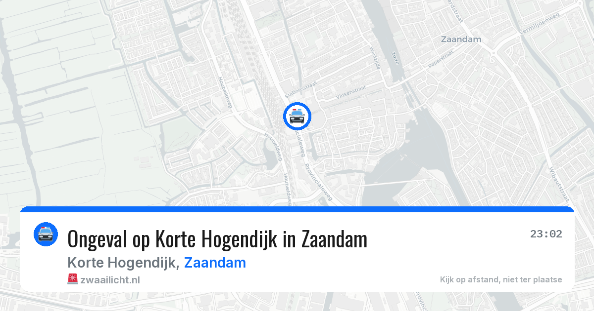 Ongeval op Korte Hogendijk in Zaandam — 11 aug 2026