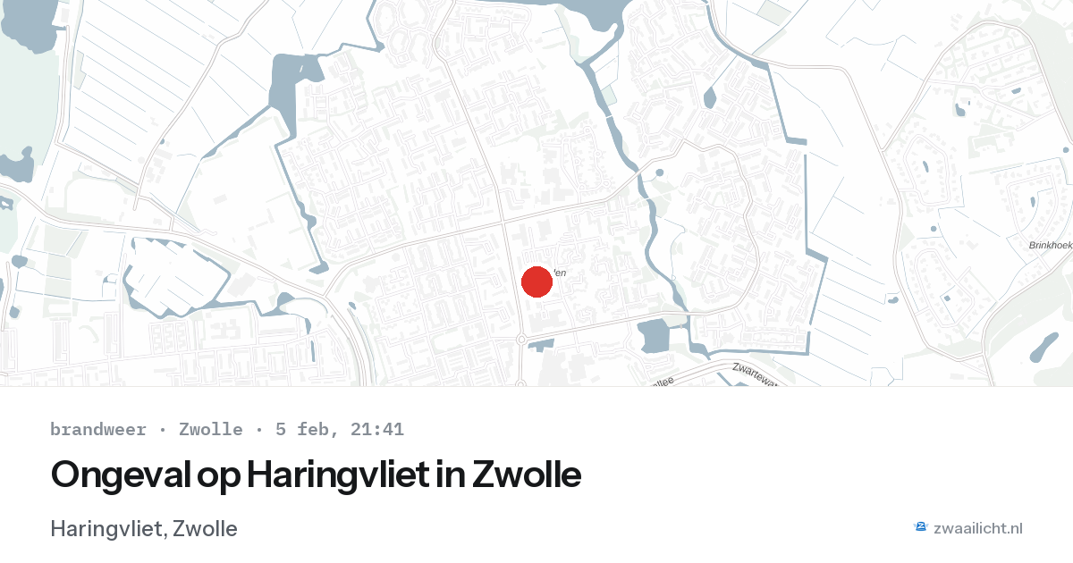 Ongeval op Haringvliet in Zwolle — 5 feb 2026