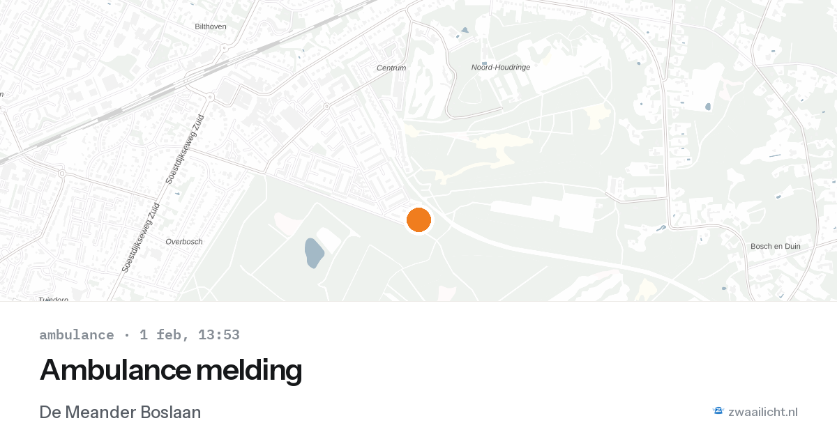 Ambulance melding — 1 feb 2026