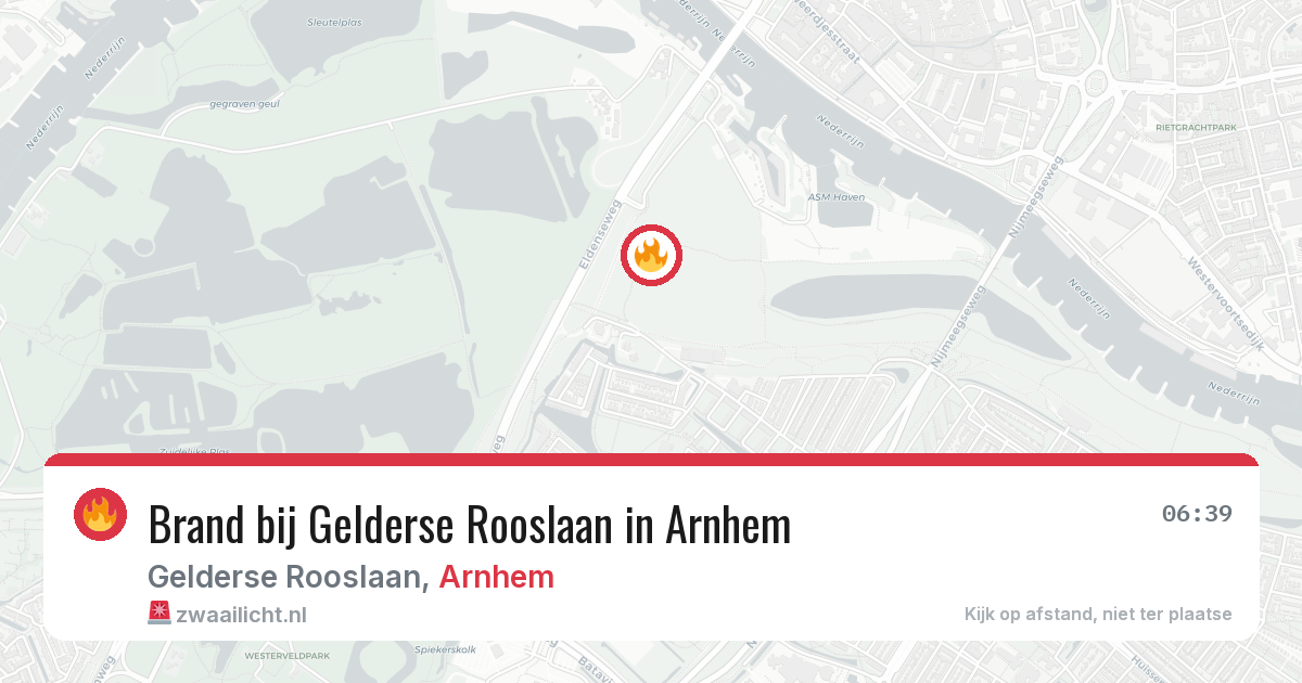 Brand bij Gelderse Rooslaan in Arnhem — 8 feb 2026