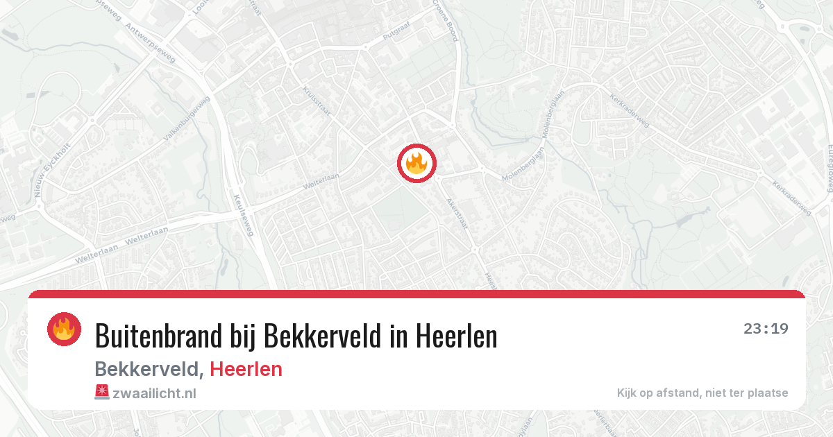 Buitenbrand bij Bekkerveld in Heerlen — 24 mei 2026