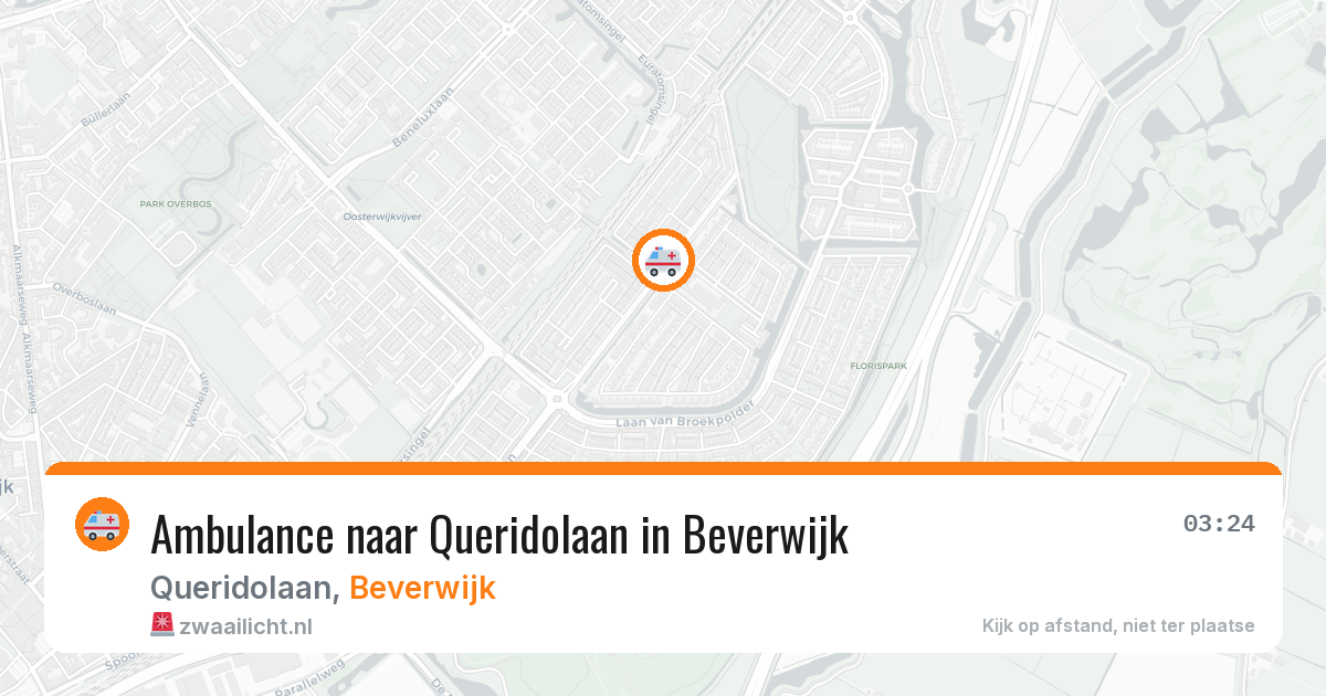 Ambulance naar Queridolaan in Beverwijk — 4 aug 2026