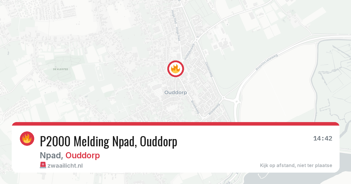 P2000 Melding Npad, Ouddorp — 6 aug 2026