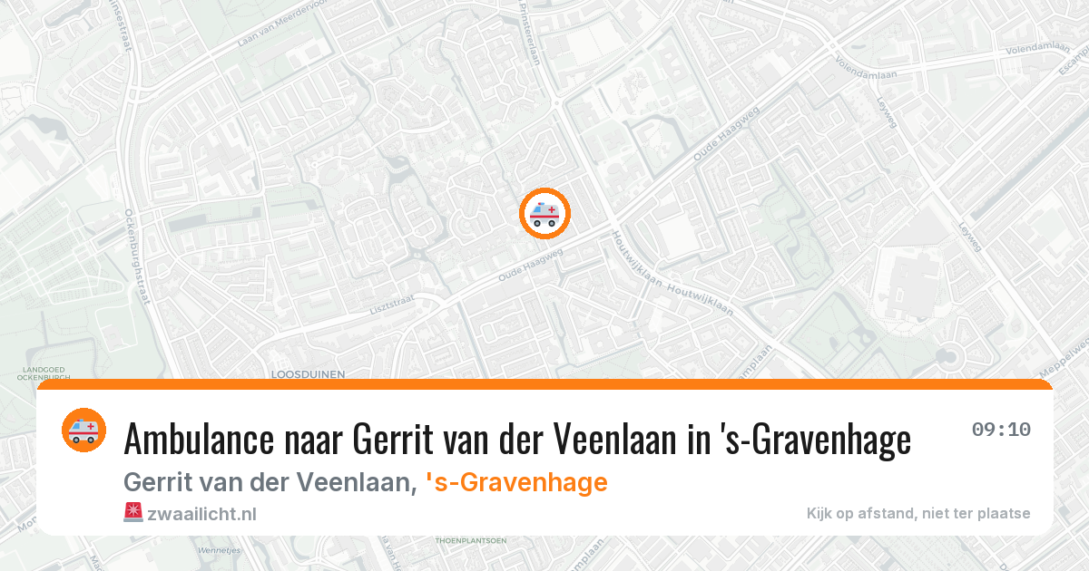 Ambulance naar Gerrit van der Veenlaan in 's-Gravenhage — 5 aug 2026