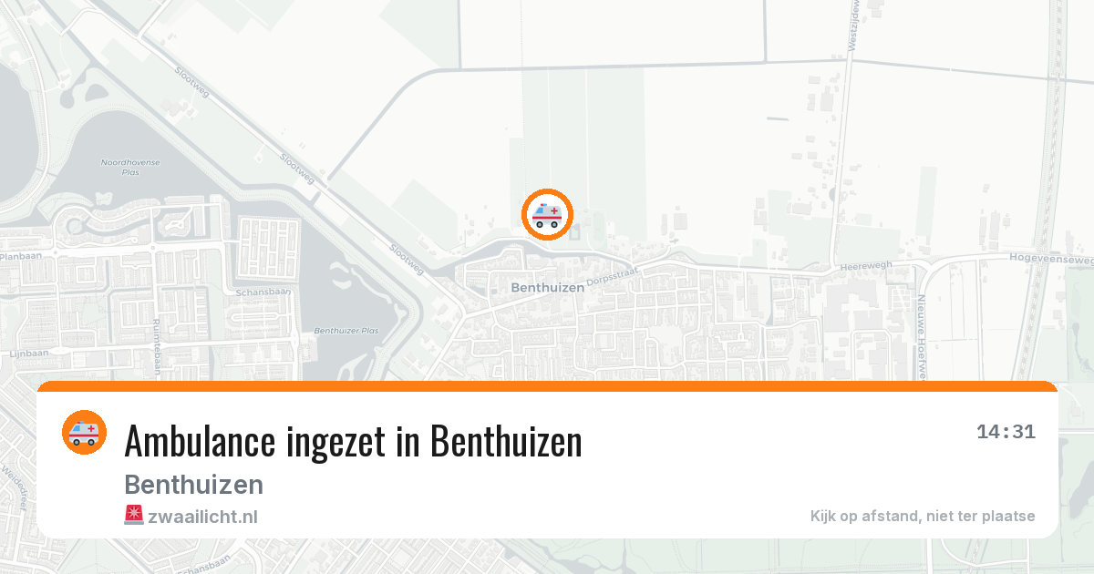 Ambulance ingezet in Benthuizen — 21 apr 2026