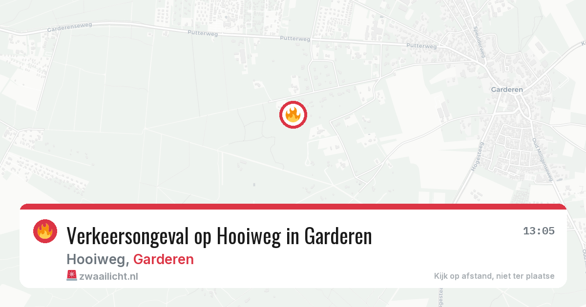 Verkeersongeval op Hooiweg in Garderen — 20 mei 2026