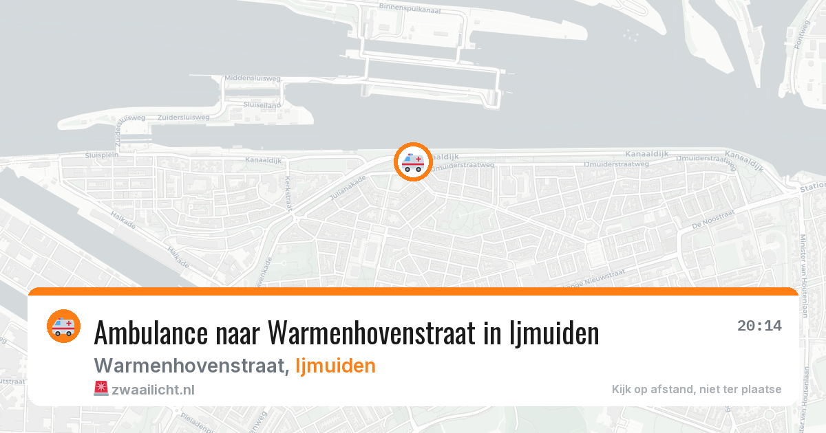Ambulance naar Warmenhovenstraat in Ijmuiden — 8 jul 2026