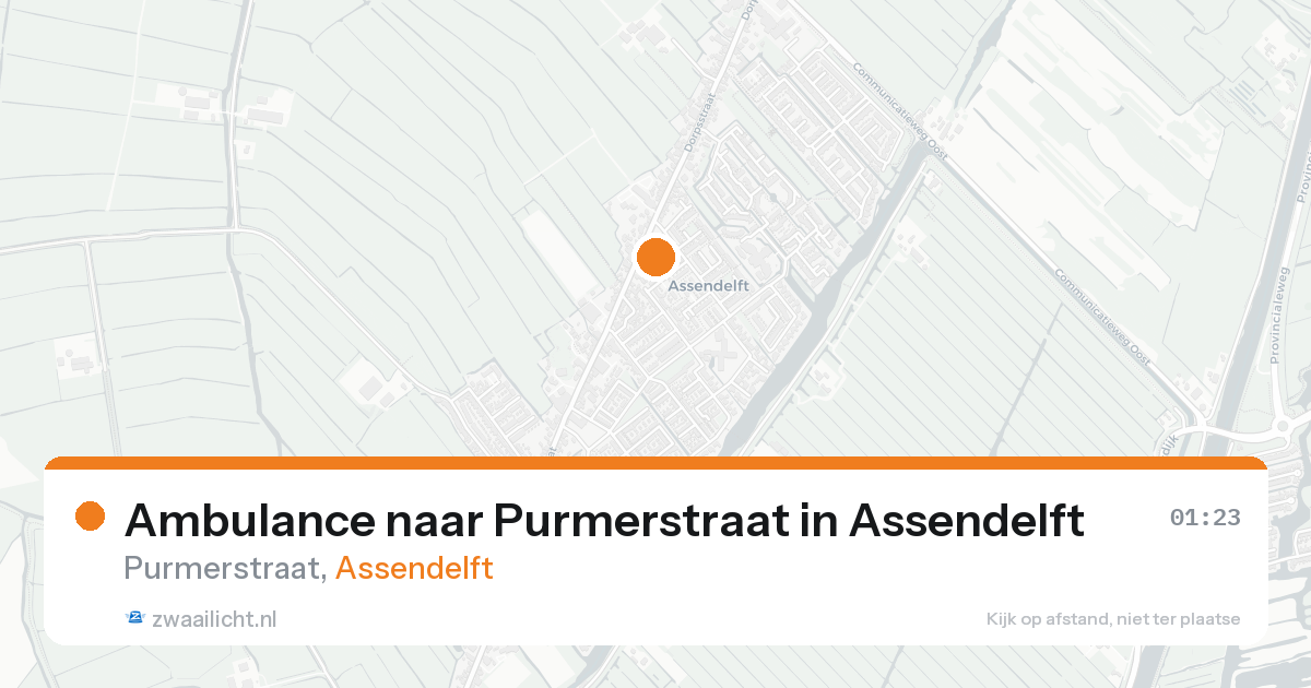 Ambulance naar Purmerstraat in Assendelft — 8 feb 2026