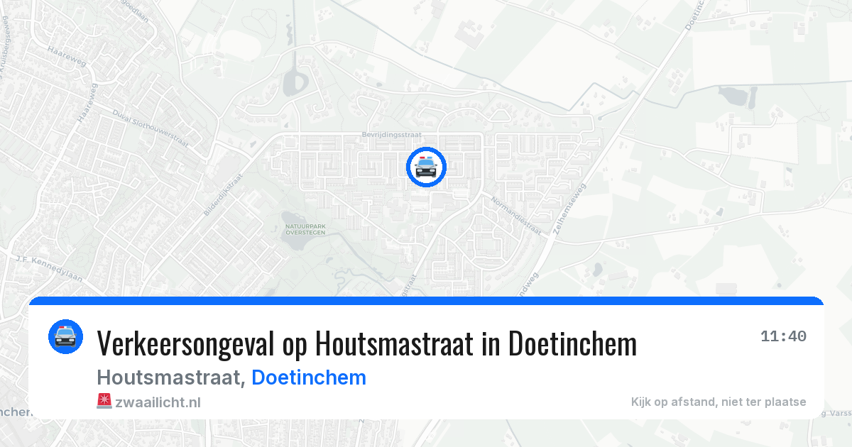 Verkeersongeval op Houtsmastraat in Doetinchem — 29 jun 2026