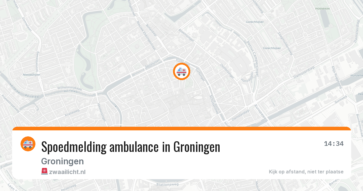 Spoedmelding ambulance in Groningen — 28 jul 2026