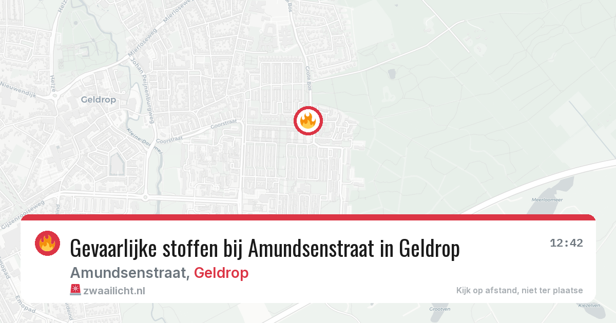 Gevaarlijke stoffen bij Amundsenstraat in Geldrop — 28 apr 2026