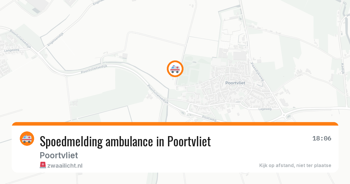 Spoedmelding ambulance in Poortvliet — 10 aug 2026
