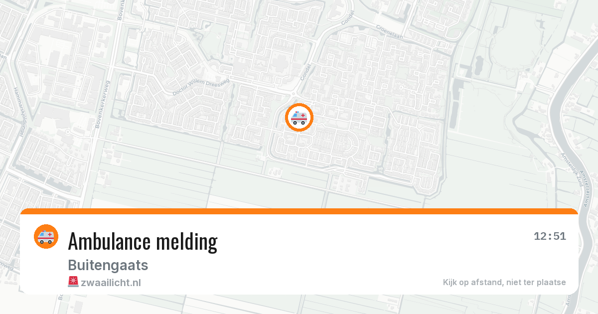Ambulance melding — 1 jul 2026