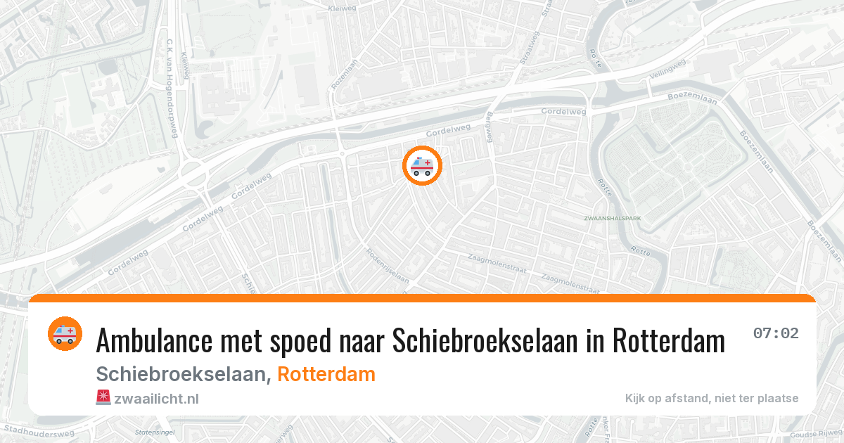 Ambulance met spoed naar Schiebroekselaan in Rotterdam — 4 apr 2026