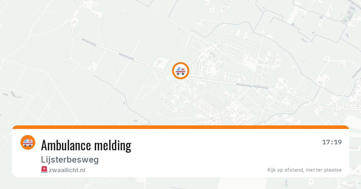Ambulance melding — 20 feb 2026