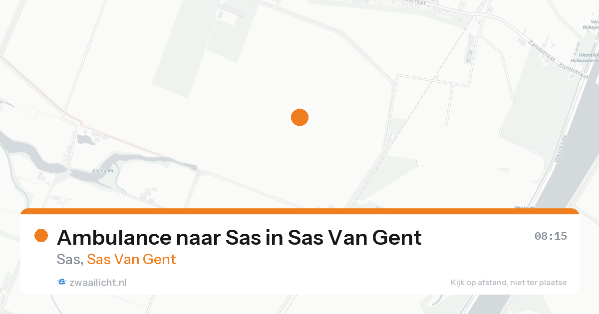 Ambulance naar Sas in Sas Van Gent — 16 aug 2026