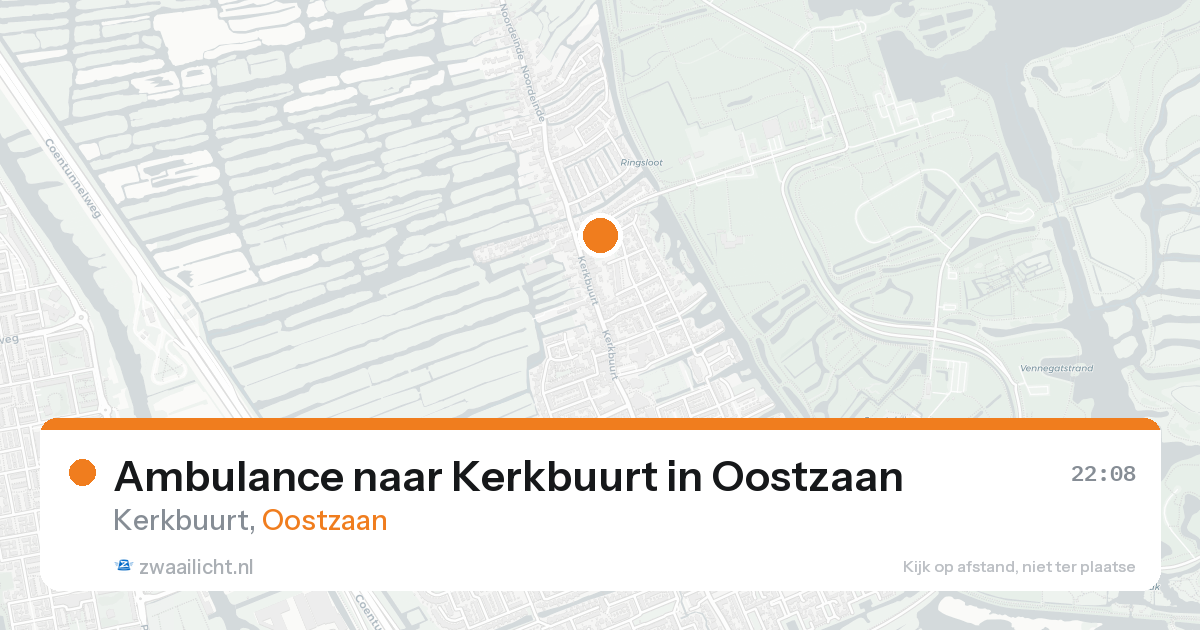 Ambulance naar Kerkbuurt in Oostzaan — 19 aug 2026