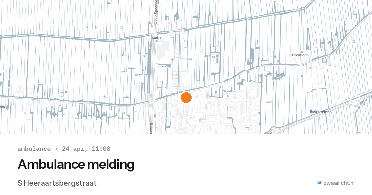 Ambulance melding — 24 apr 2026