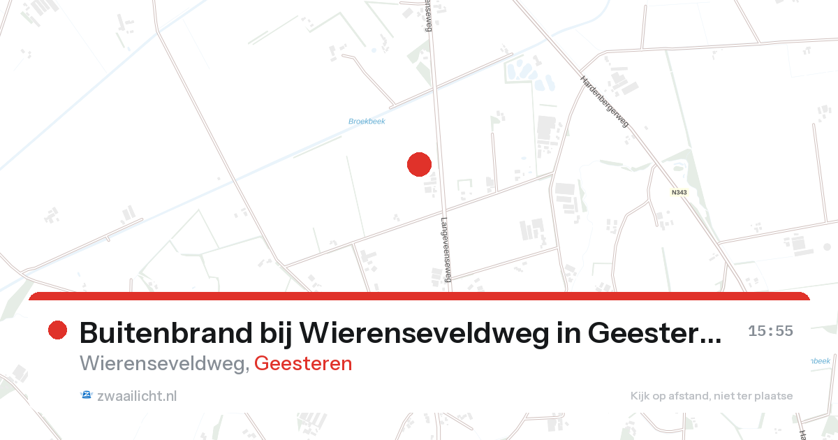 Buitenbrand bij Wierenseveldweg in Geesteren — 24 aug 2026