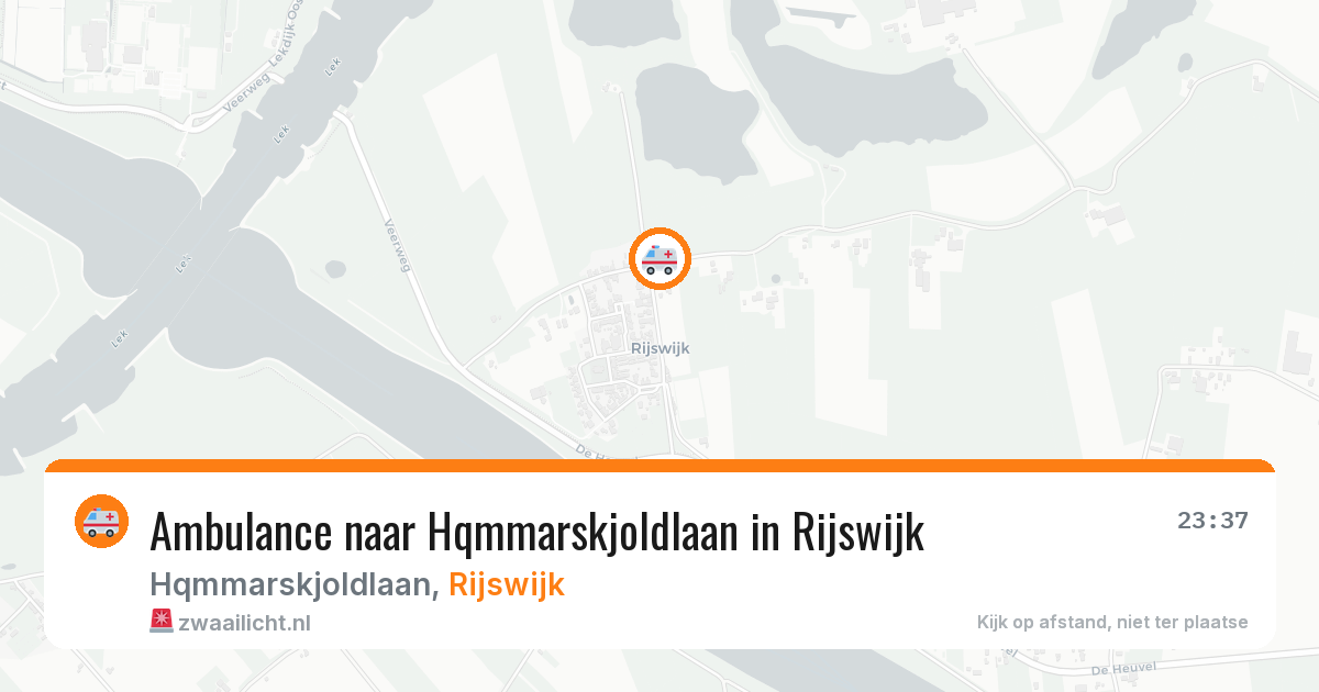 Ambulance naar Hqmmarskjoldlaan in Rijswijk — 14 apr 2026