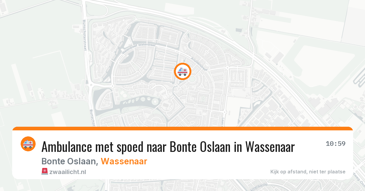 Ambulance met spoed naar Bonte Oslaan in Wassenaar — 25 jan 2026