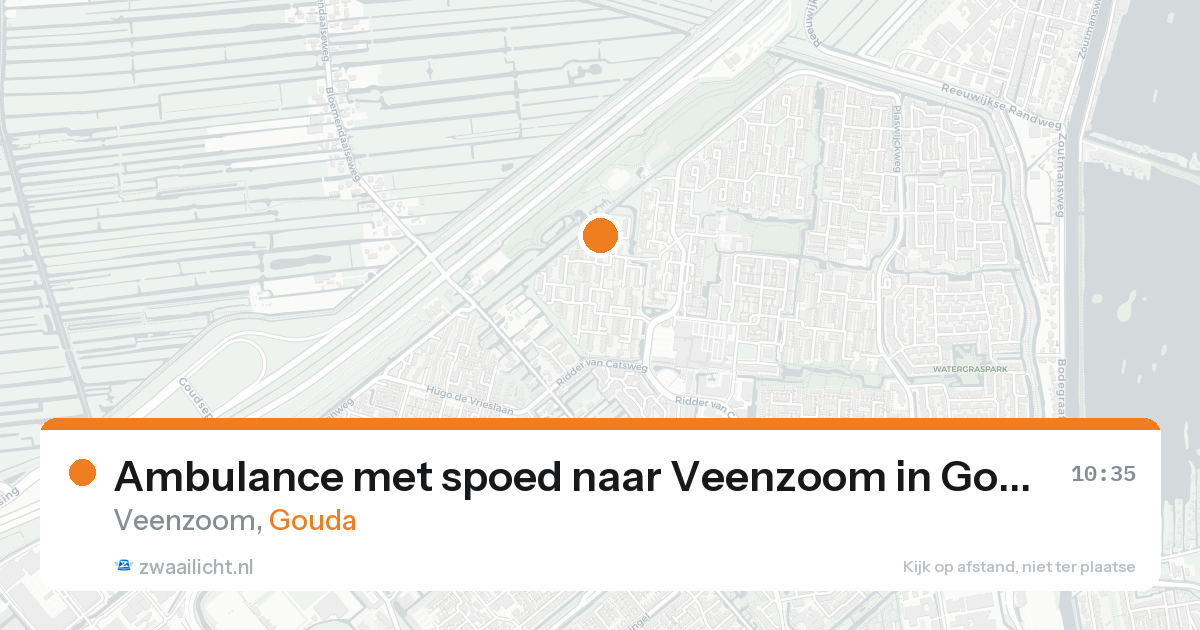 Ambulance met spoed naar Veenzoom in Gouda — 15 aug 2026