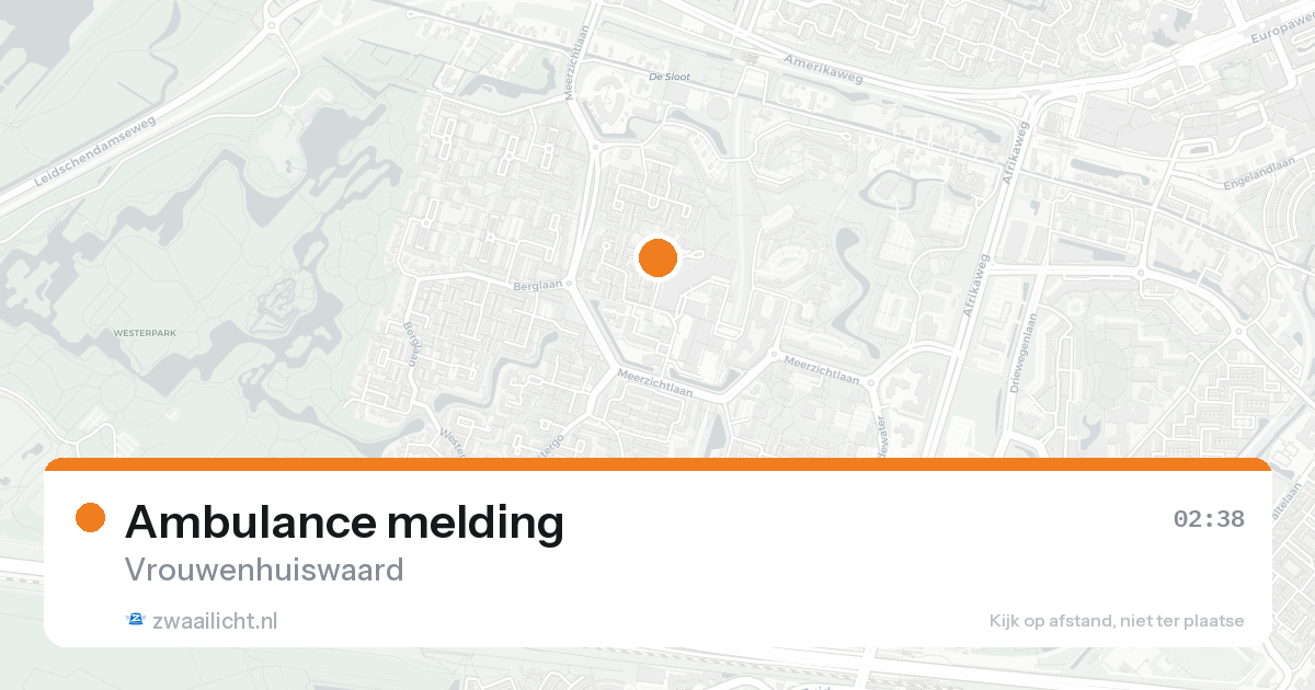 Ambulance melding — 31 jan 2026