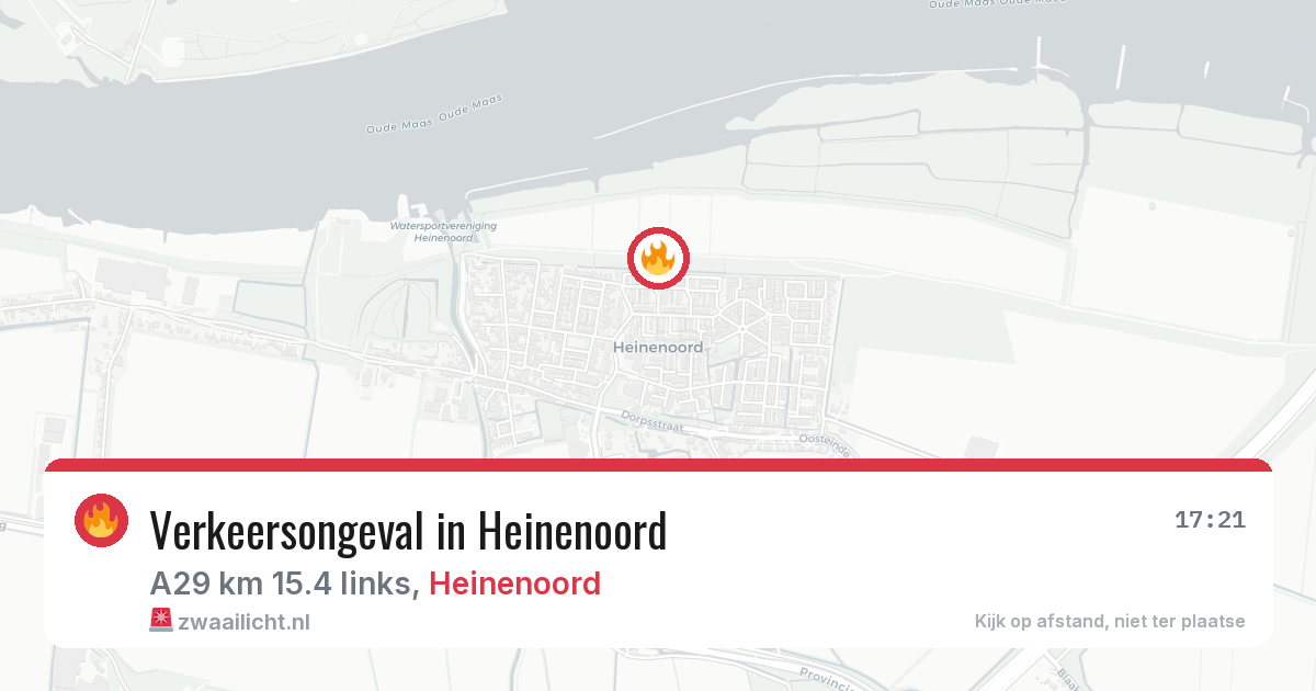 Verkeersongeval in Heinenoord — 15 mei 2026