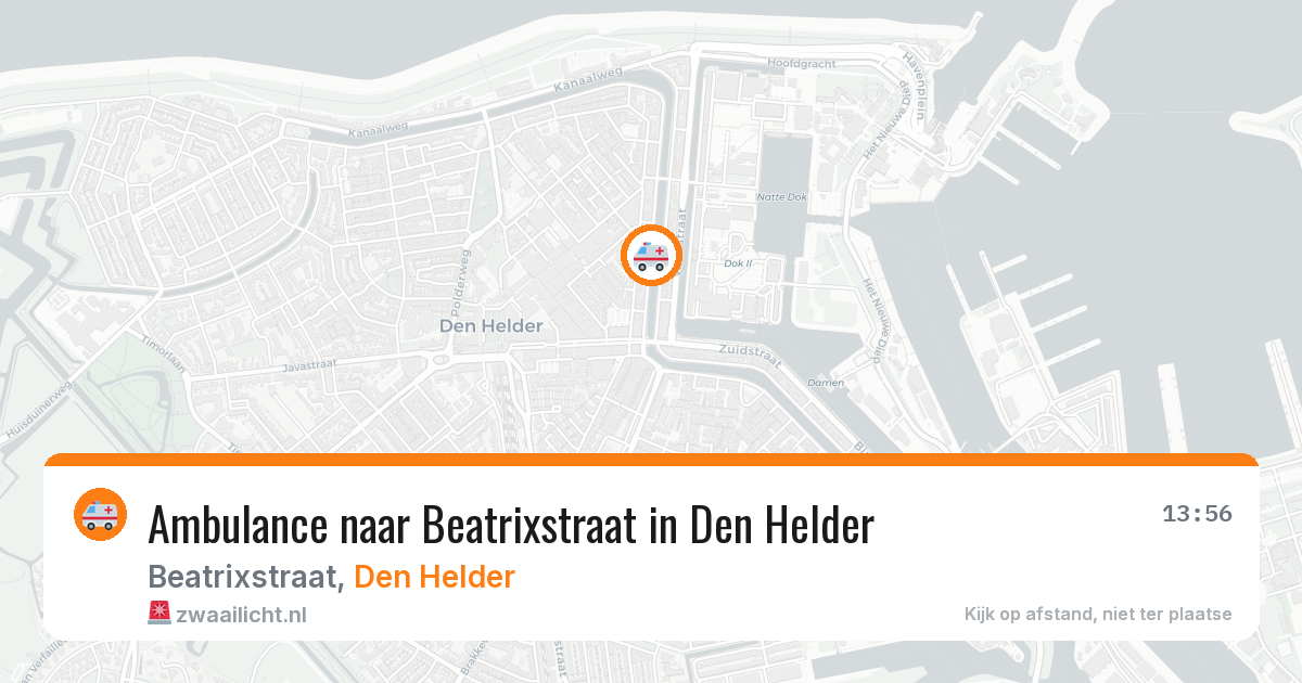 Ambulance naar Beatrixstraat in Den Helder — 28 mrt 2026