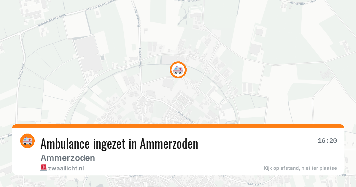 Ambulance ingezet in Ammerzoden — 12 aug 2026