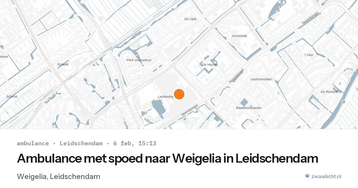 Ambulance met spoed naar Weigelia in Leidschendam — 6 feb 2026