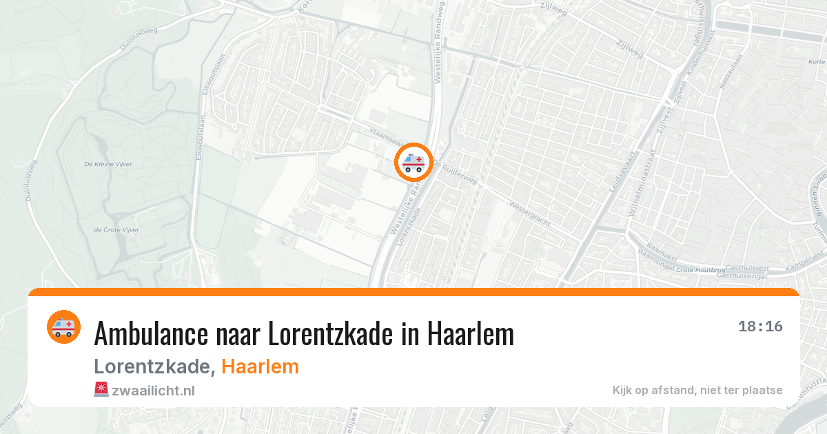 Ambulance naar Lorentzkade in Haarlem — 5 jul 2026