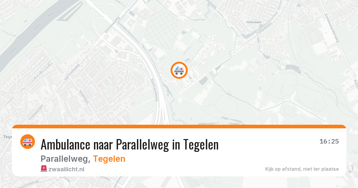 Ambulance naar Parallelweg in Tegelen — 17 jul 2026