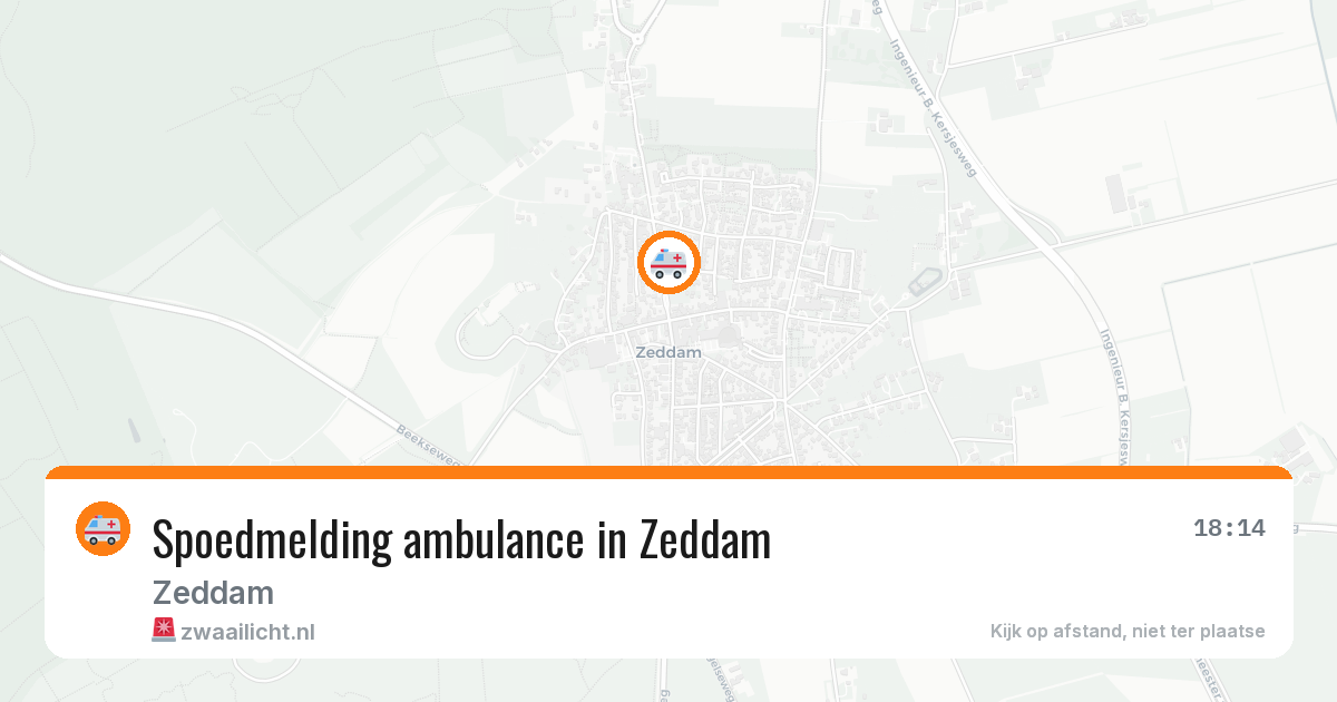Spoedmelding ambulance in Zeddam — 3 jul 2026