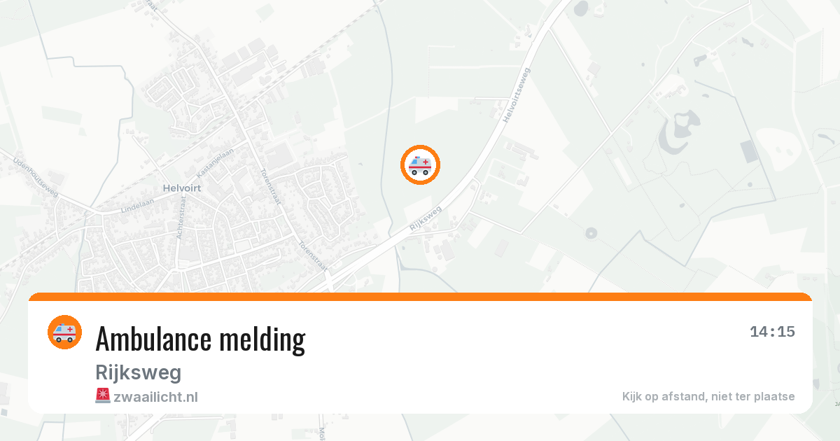 Ambulance melding — 25 apr 2026
