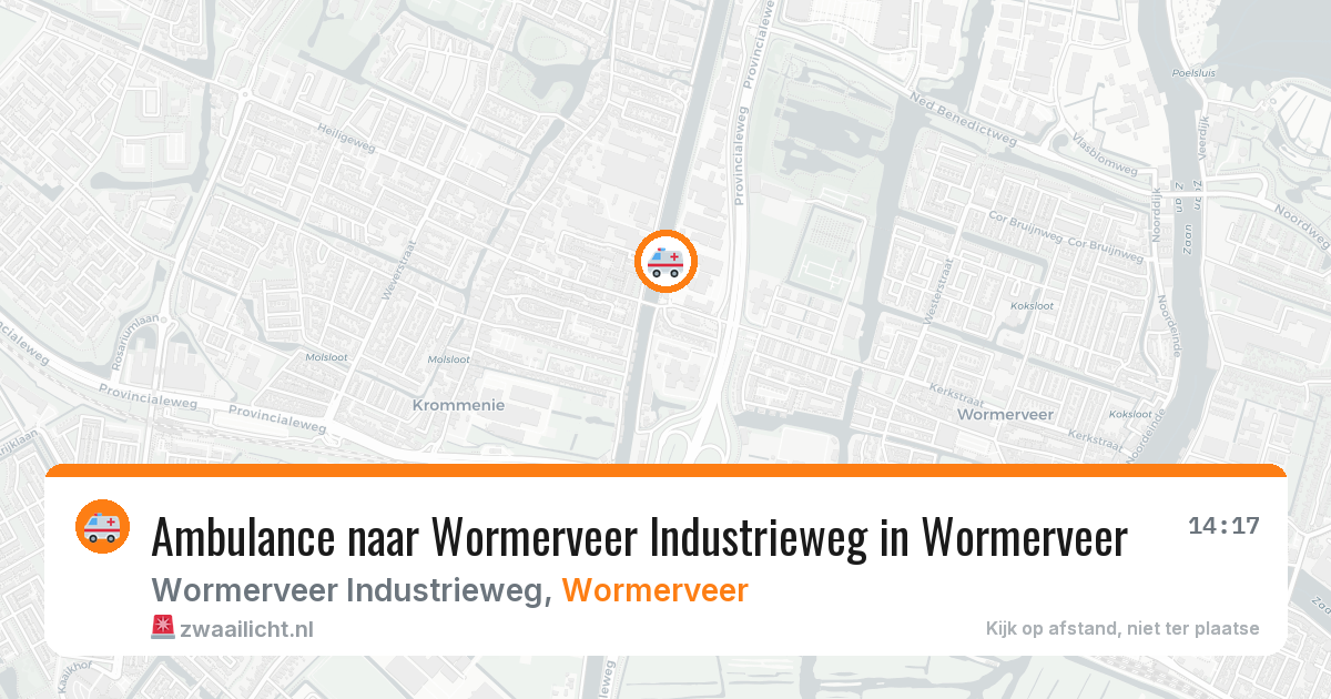 Ambulance naar Wormerveer Industrieweg in Wormerveer — 1 feb 2026