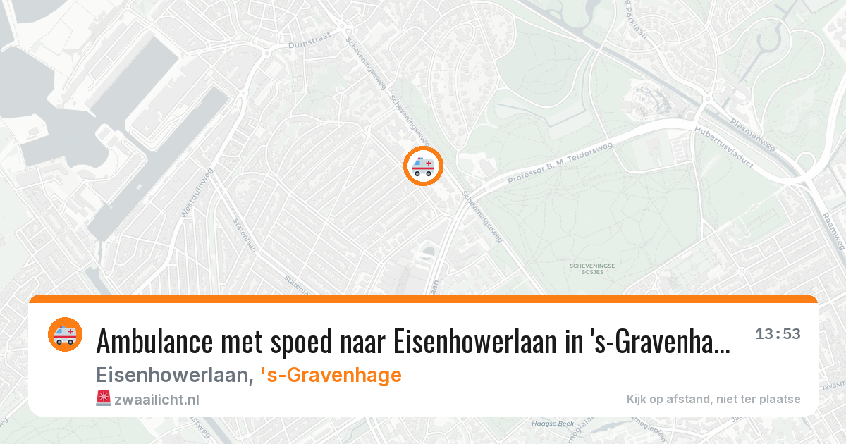 Ambulance met spoed naar Eisenhowerlaan in 's-Gravenhage — 23 jan 2026