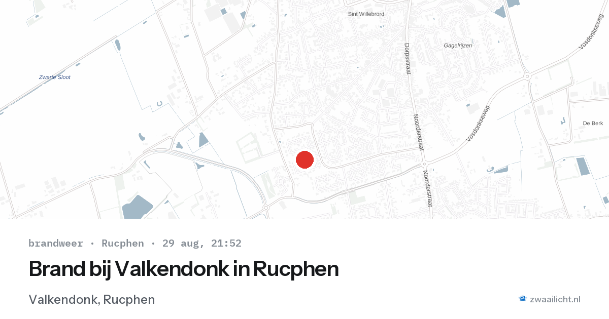 Brand bij Valkendonk in Rucphen — 29 aug 2026