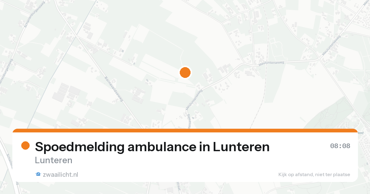 Spoedmelding ambulance in Lunteren — 17 aug 2026