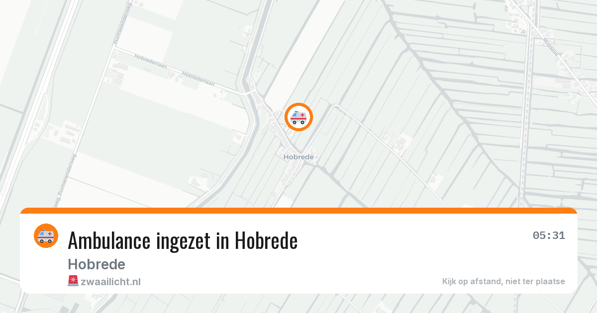 Ambulance ingezet in Hobrede — 11 jun 2026