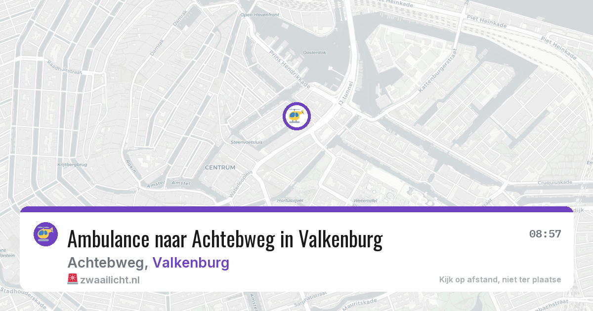 Ambulance naar Achtebweg in Valkenburg — 24 jun 2026