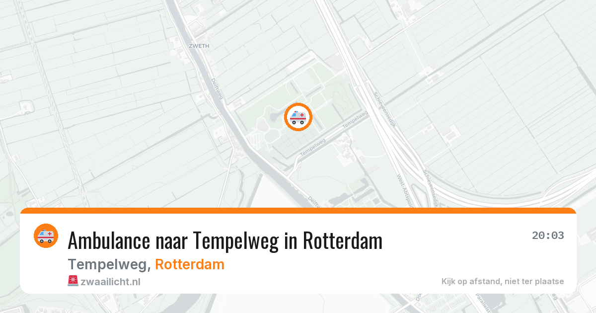 Ambulance naar Tempelweg in Rotterdam — 22 mei 2026