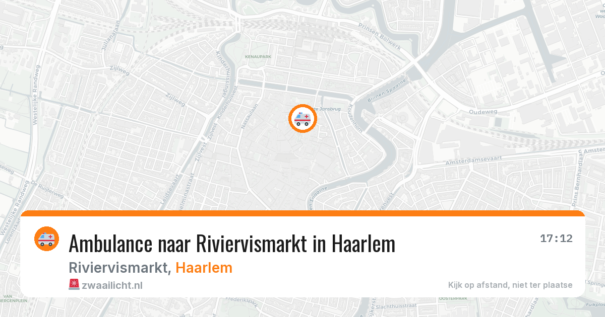 Ambulance naar Riviervismarkt in Haarlem — 14 mrt 2026
