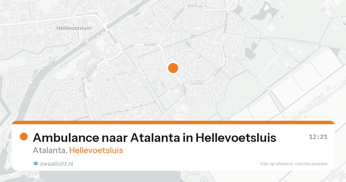 Ambulance naar Atalanta in Hellevoetsluis — 24 aug 2026